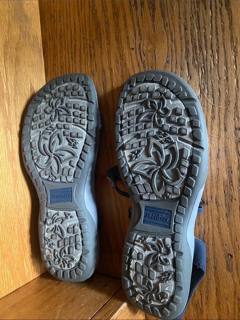 Skechers Navy Braided Lace-Up Women's Sandals - Picture 3 of 5